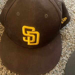 Brown Cap with Yellow Logo
